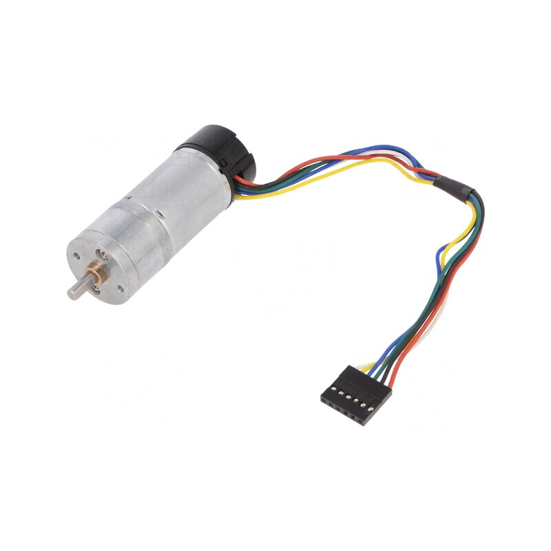 Motor DC cu Encodare și Transmisie 12V 34:1 Metal Gear 25x67mm | Electronic-mag.ro | Componente Electronice