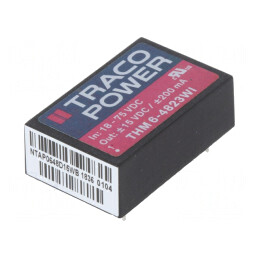 Convertor DC/DC 6W 18-75V la 15V/-15V THM 6-4823WI | Electronic-mag.ro | Componente Electronice