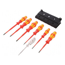 Set Șurubelnițe Izolate VDE 7 Bucăți Kraftform | Electronic-mag.ro | Componente Electronice