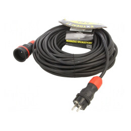 Prelungitor electric 25m negru 16A | Electronic-mag.ro | Componente Electronice