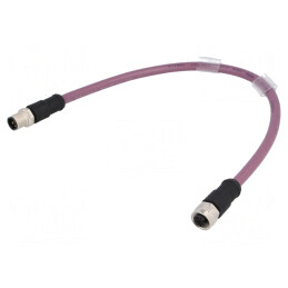 Cablu senzori automatizări 5 pini M12-M12 300mm | Electronic-mag.ro | Componente Electronice