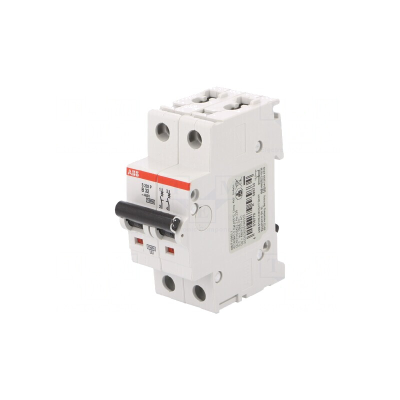 Întrerupător Supracurent 32A 2 Poli 230/400VAC 10kA | Electronic-mag.ro | Componente Electronice