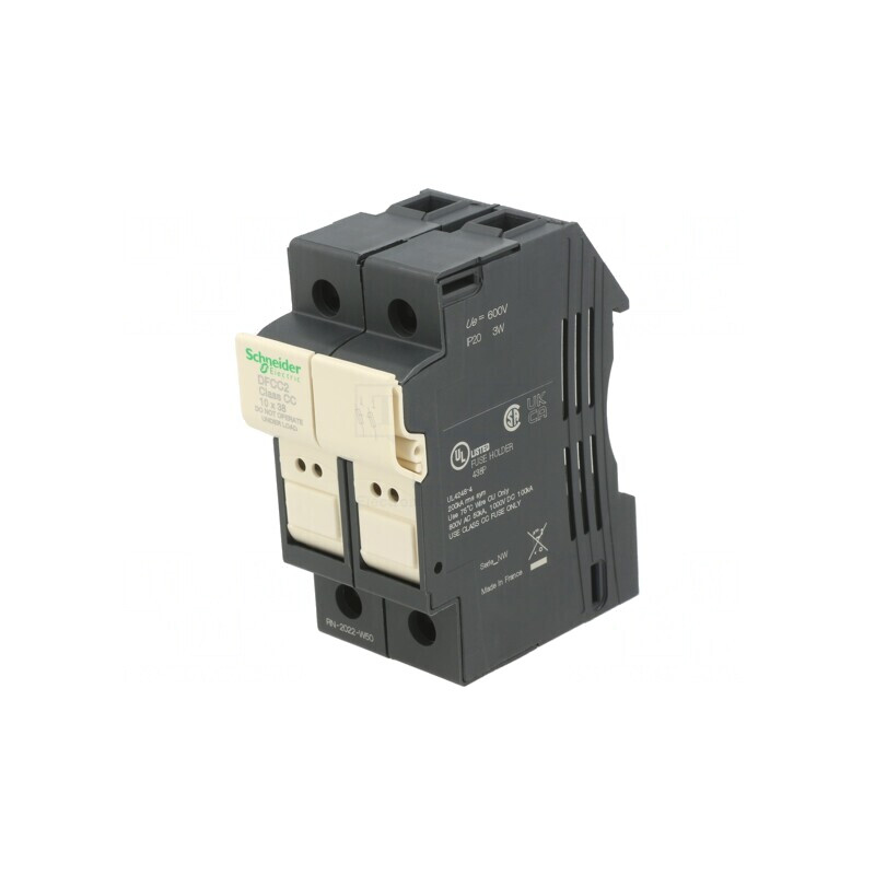 Suport Siguranță Șină DIN 2 Poli | Electronic-mag.ro | Componente Electronice