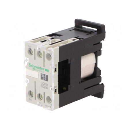 Contactor 2-polar 230VAC 5A pentru şină DIN TeSys | Electronic-mag.ro | Componente Electronice