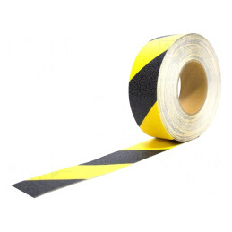 Bandă de avertizare galben-negru 18,3m x 50mm | Electronic-mag.ro | Componente Electronice