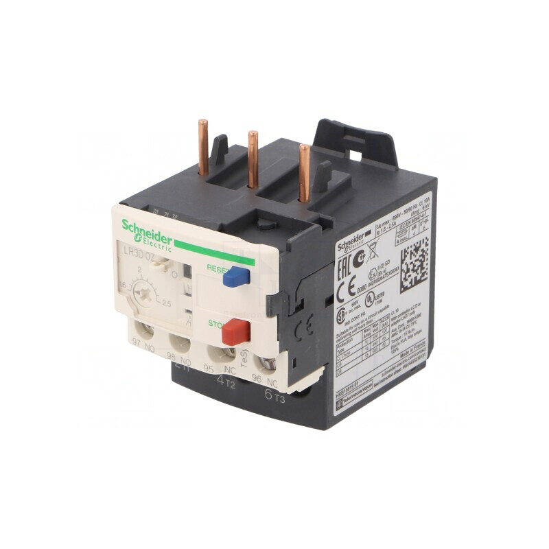 Releu termic TeSys D 1,6-2,5A cleme cu șurub | Electronic-mag.ro | Componente Electronice