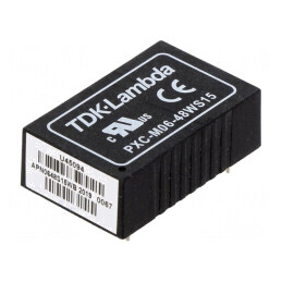 Convertor DC/DC 6W 18-75V la 15V 400mA DIP24 | Electronic-mag.ro | Componente Electronice