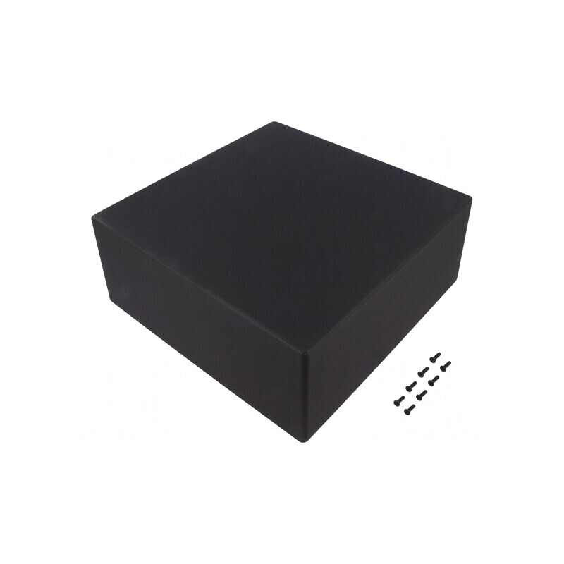 Carcasă universală aluminiu 250x250x101mm 1550NBK | Electronic-mag.ro | Componente Electronice