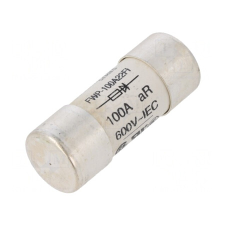 Siguranță ardere rapidă 100A 690VAC 22,2x58mm | Electronic-mag.ro | Componente Electronice