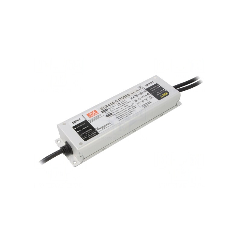 Alimentator LED 199.5W IP65 57-114VDC 875-1750mA | Electronic-mag.ro | Componente Electronice Alimentator LED 199.5W IP65 57-114VDC 875-1750mA | Electronic-mag.ro | Componente Electronice