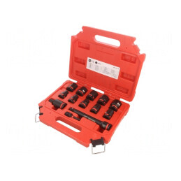 Set Chei Tubulare cu Impact 1/2", 13 Bucăți | Electronic-mag.ro | Componente Electronice