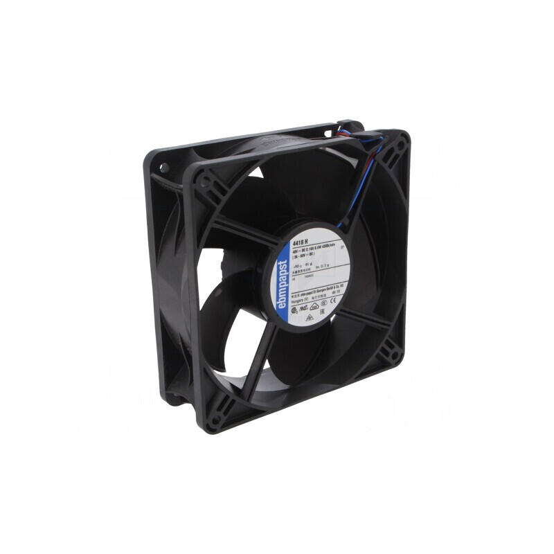 Ventilator DC Axial 48V 119x119x38mm 240m3/h 50dBA | Electronic-mag.ro | Componente Electronice