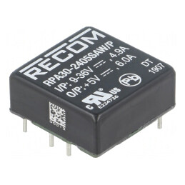 Convertor DC/DC 30W 9-36V la 5V 6A | Electronic-mag.ro | Componente Electronice