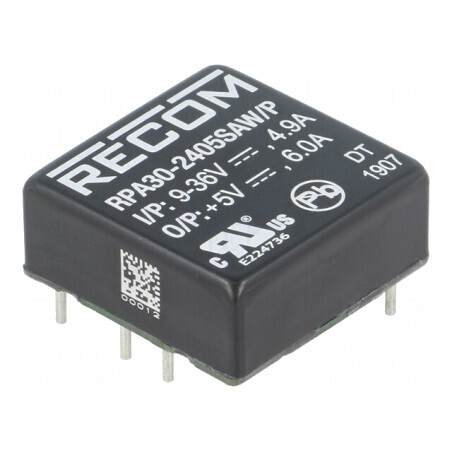 Convertor DC/DC 30W 9-36V la 5V 6A | Electronic-mag.ro | Componente Electronice