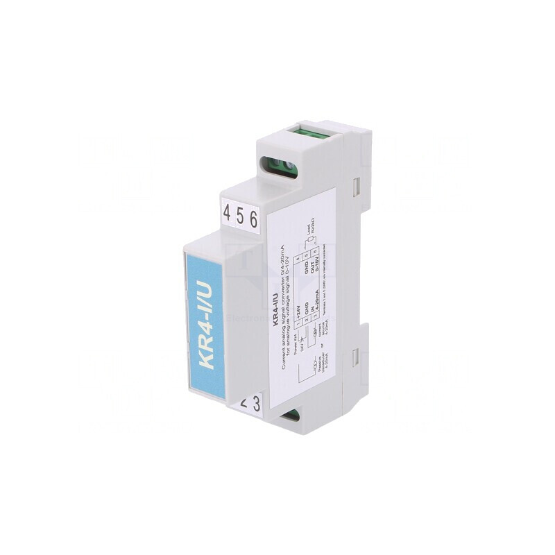Adaptor de Semnal Analogic pentru Șină DIN 4-20mA 24VDC | Electronic-mag.ro | Componente Electronice
