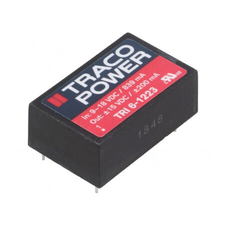 Convertor DC/DC 6W 9-18V la 15V/-15V DIP24 | Electronic-mag.ro | Componente Electronice
