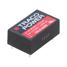 Convertor DC/DC 6W 18-36V la 12V/ -12V TRI 6-2422 | Electronic-mag.ro | Componente Electronice