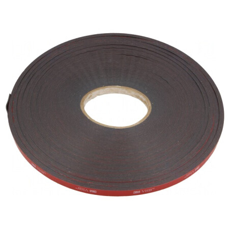 Bandă adezivă acrilică neagră 9mm x 33m VHB 5952 | Electronic-mag.ro | Componente Electronice