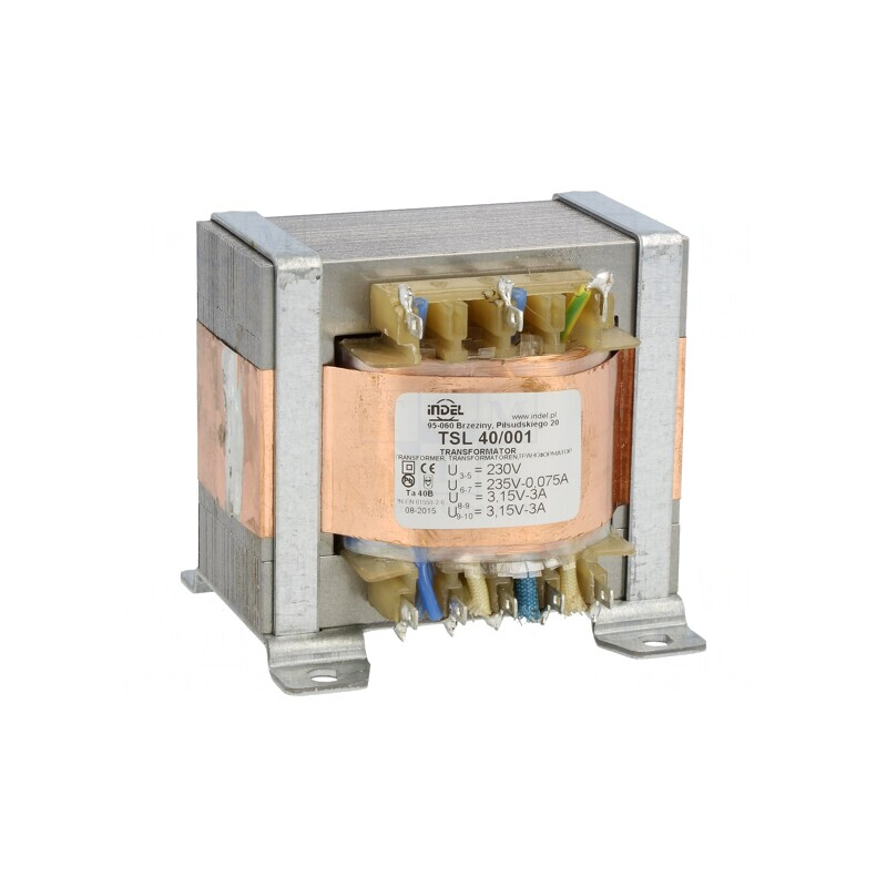 Transformator alimentare 230VAC-235V 3,15V 0,075A 3A TSL 40/001 | Electronic-mag.ro | Componente Electronice
