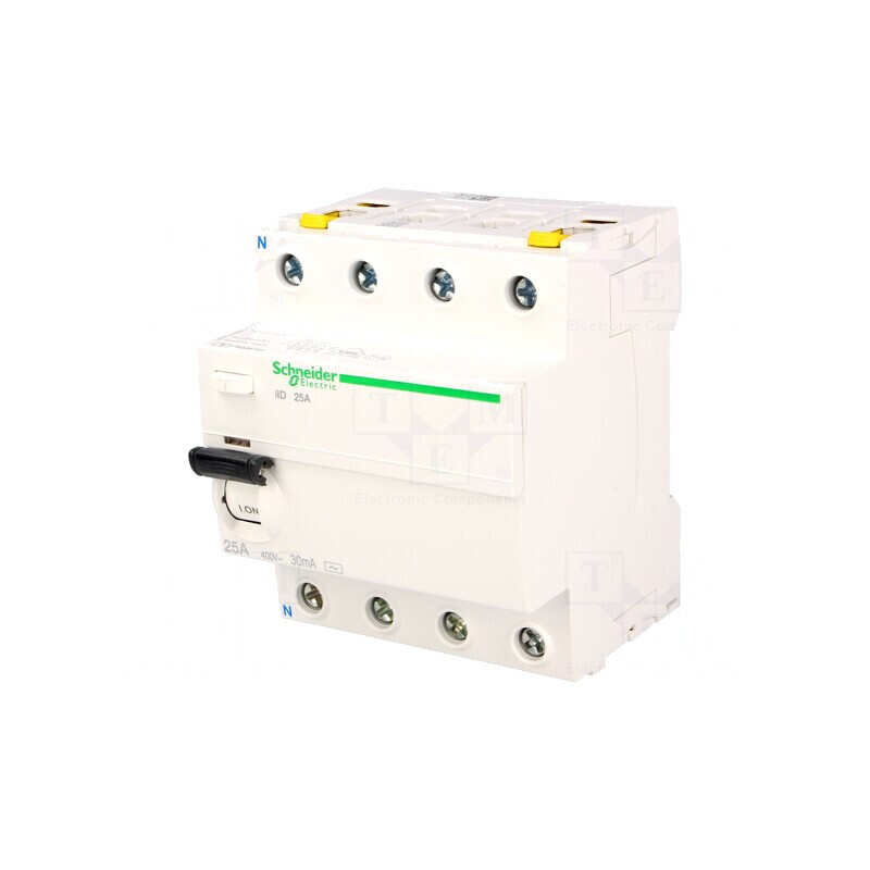 Întrerupător diferențial 25A 30mA 4P 400VAC | Electronic-mag.ro | Componente Electronice