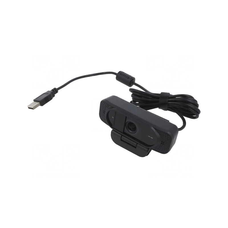 Webcam USB Neagră Full HD 1080p PnP 1,6m 96° | Electronic-mag.ro | Componente Electronice