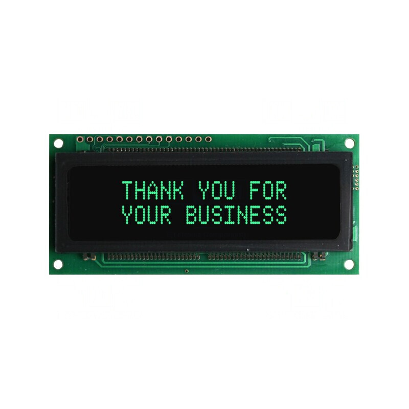 Afișaj VFD Alfanumeric 16x2 Verde 5,34mm 500cd/m2 | Electronic-mag.ro | Componente Electronice Afișaj VFD Alfanumeric 16x2 Verde 5,34mm 500cd/m2 | Electronic-mag.ro | Componente Electronice