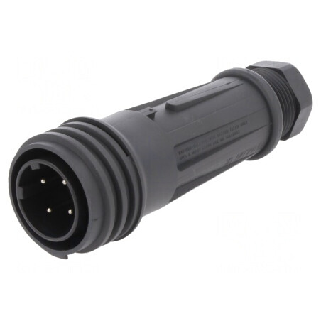 Conector Circular Mufă Tată 4 PIN Filet Exterior | Electronic-mag.ro | Componente Electronice