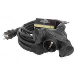 Prelungitor Alimentare 3 Prize Negru 10m 16A | Electronic-mag.ro | Componente Electronice
