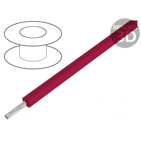 Cablu Cu EPDM Roșu 3kV 30,5m 20AWG | Electronic-mag.ro | Componente Electronice