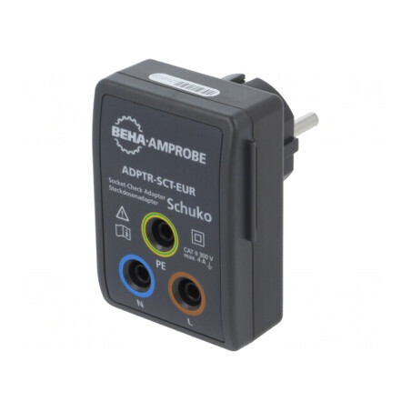 Adaptor Schuko 4mm cu Mufă Europeană | Electronic-mag.ro | Componente Electronice