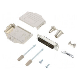Conector D-Sub 25 PIN Tată Drept Terminal Șurub pe Cablu | Electronic-mag.ro | Componente Electronice