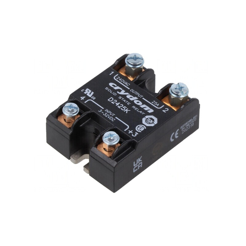 Releu Solid State 25A 24-280VAC 3-32VDC | Electronic-mag.ro | Componente Electronice