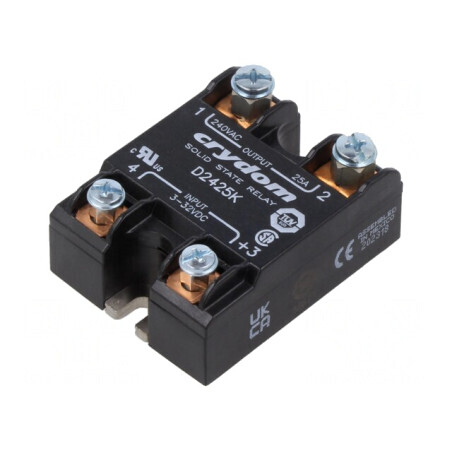 Releu Solid State 25A 24-280VAC 3-32VDC | Electronic-mag.ro | Componente Electronice