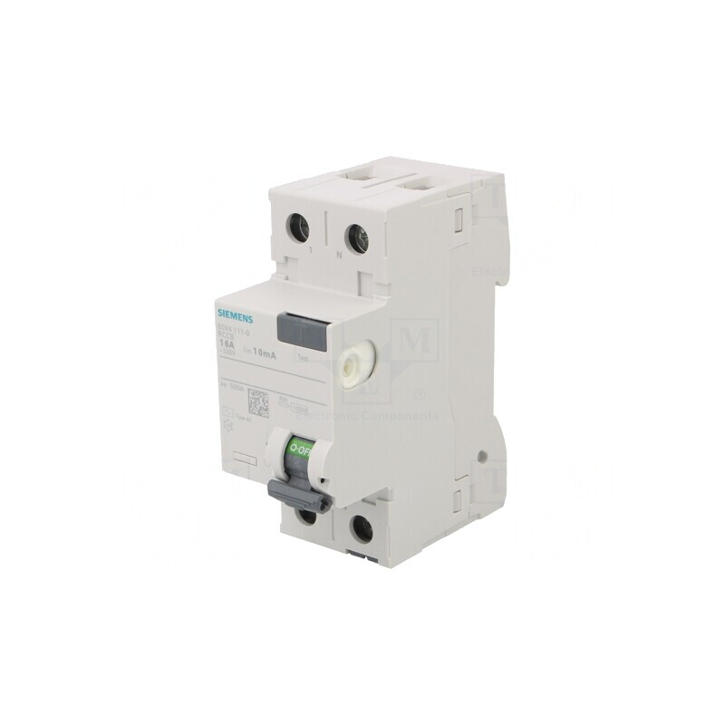 Întrerupător diferențial 16A 10mA 1P+N IP20 | Electronic-mag.ro | Componente Electronice