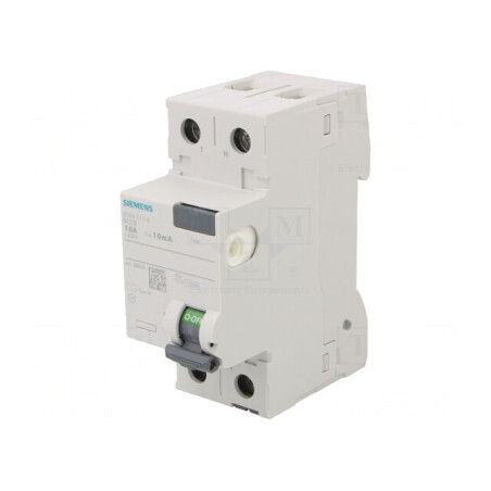 Întrerupător diferențial 16A 10mA 1P+N IP20 | Electronic-mag.ro | Componente Electronice