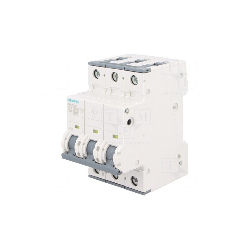 Întrerupător de Supracurent 20A 3 Poli 10kA 230/400V | Electronic-mag.ro | Componente Electronice