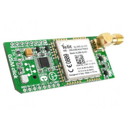 Click board | mikroBUS soclu | Interfaţă: UART | 3,3VDC,5VDC | GSM CLICK