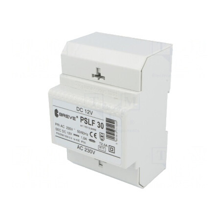 Alimentator Transformator Șină DIN 12VDC | Electronic-mag.ro | Componente Electronice