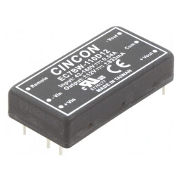 Convertor DC/DC 20W 43-160V la 12V/-12V EC7BW-110D12 | Electronic-mag.ro | Componente Electronice