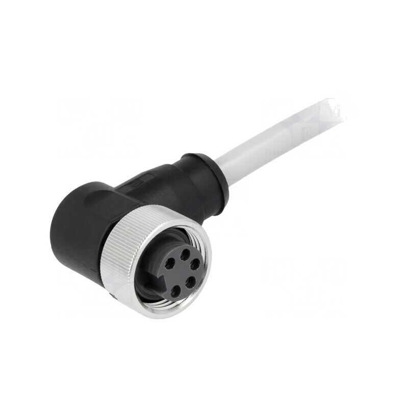 Mufă 7/8 3m 5P unghi 90° cu cablu PVC | Electronic-mag.ro | Componente Electronice