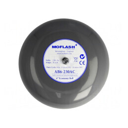 Clopot Acustic 230VAC 100dB IP44 Gri | Electronic-mag.ro | Componente Electronice