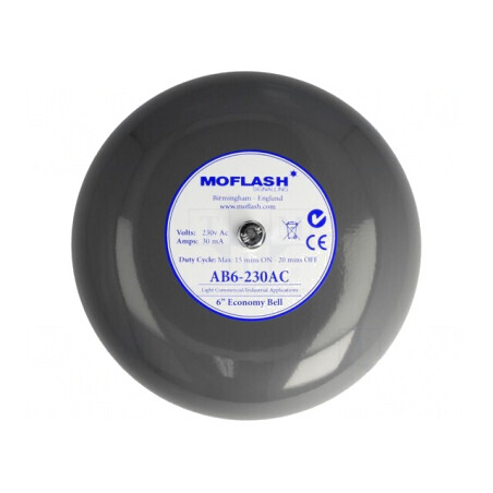 Clopot Acustic 230VAC 100dB IP44 Gri | Electronic-mag.ro | Componente Electronice