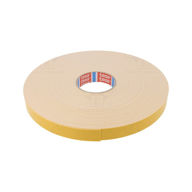 Bandă Dublu Adezivă Albă 25mm x 50m | Electronic-mag.ro | Componente Electronice