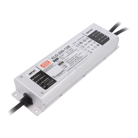 Alimentator LED 192W 12V 16A IP67 | Electronic-mag.ro | Componente Electronice