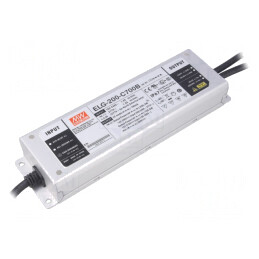 Alimentator LED 200W 700mA 100-305VAC ELG-200 | Electronic-mag.ro | Componente Electronice