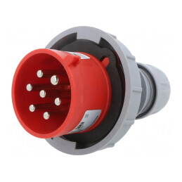 Conector alimentare AC trifazat mufă tată 32A 400VAC 7 PIN-uri | Electronic-mag.ro | Componente Electronice
