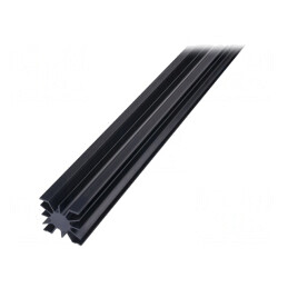 Radiator Extrudat Rotund Negru 1000mm | Electronic-mag.ro | Componente Electronice