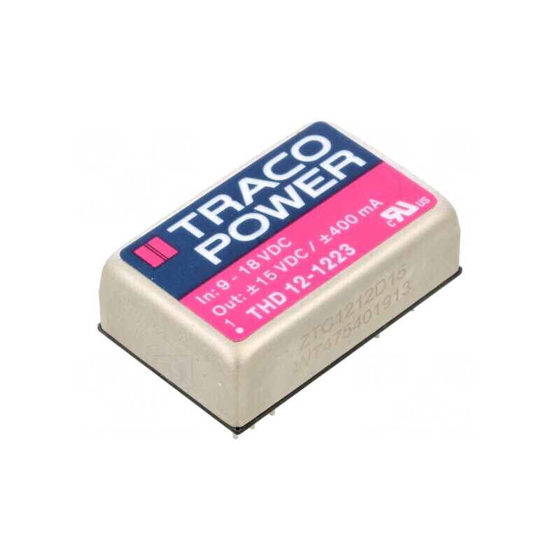 Convertor DC/DC 12W 9-18V la 15V/-15V | Electronic-mag.ro | Componente Electronice Convertor DC/DC 12W 9-18V la 15V/-15V | Electronic-mag.ro | Componente Electronice