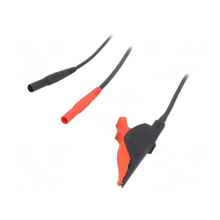 Cablu Kelvin 20A Mufă Banană 4mm x2 Cleme Crocodil 2,5m | Electronic-mag.ro | Componente Electronice