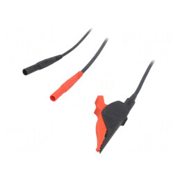 Cablu Kelvin 20A Mufă Banană 4mm x2 Cleme Crocodil 2,5m | Electronic-mag.ro | Componente Electronice
